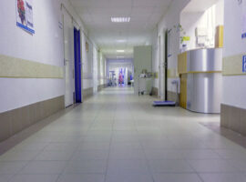 Hospital. The hospital corridor. Hospital. The hospital corridor.