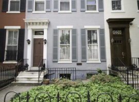 Capitol Hill Row Home and Painted Wine Door Capitol Hill Row Home and Painted Wine Door