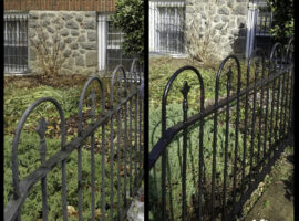 Brookland fence in DC repaired and painted