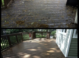 Large deck in VA before and after